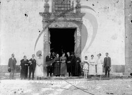 Retrato de grupo juntamente com o Comendador Luíz Bernardo de Almeida