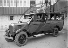 Autocarro da empresa de transporte Progresso, na Quinta Progresso