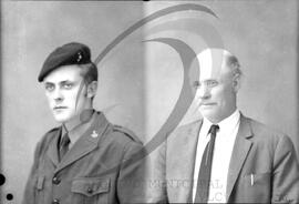 Retrato de militar com homem