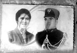 Retrato de militar da GNR com mulher