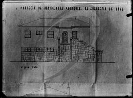 Projeto de arquitetura da residência paroquial da freguesia de Rôge