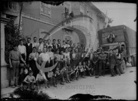 Retrato de grupo de operários
