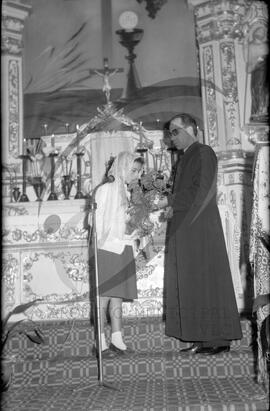 Cerimónia religiosa na Igreja Matriz da paróquia de Junqueira